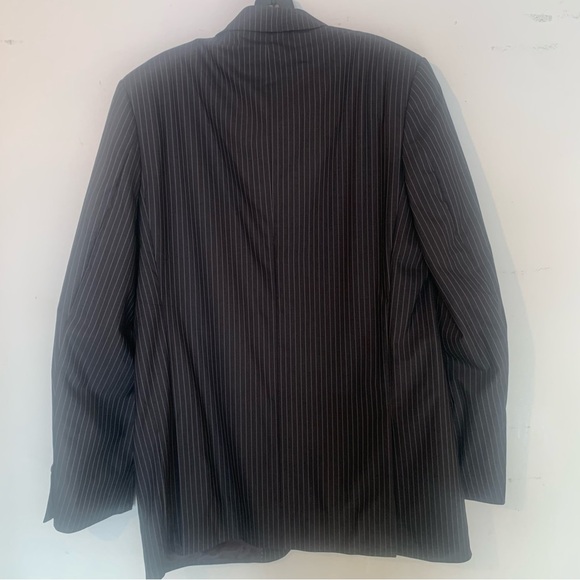 New With Tags Georgio Valentini Pinstripe 100% Wool Suit Size 22 Boys Small mens - Picture 5 of 10